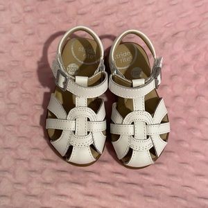 Never worn Stride Rite 6w summer time white sandals.